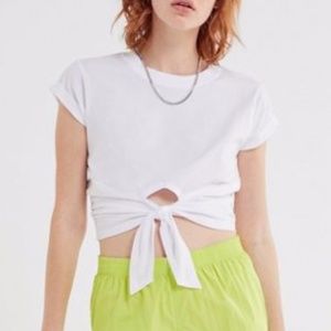 Urban Outfitters Sonya Tie-Front Cropped Tee